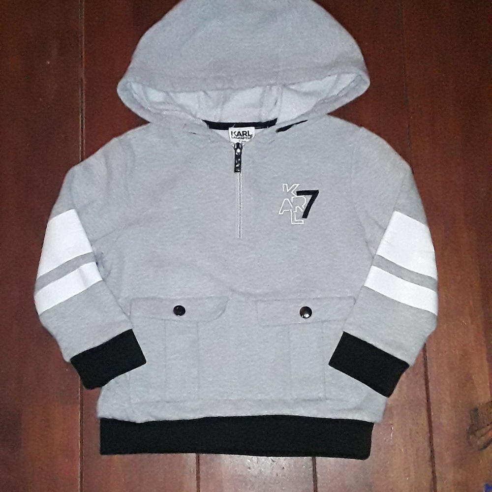 4t boys Karl laderfeld hooded sweatshirt - Picture 1 of 4